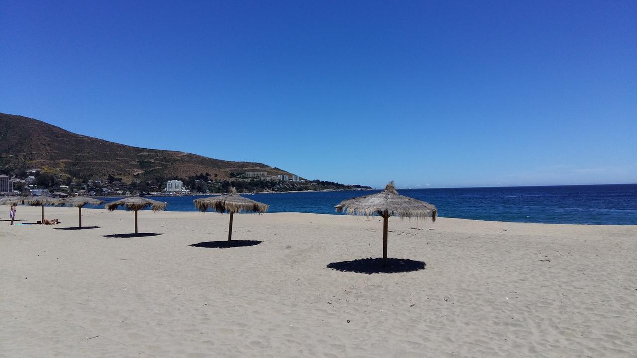 Papudo Laguna Vista Al Mar Y Piscina Kültér fotó