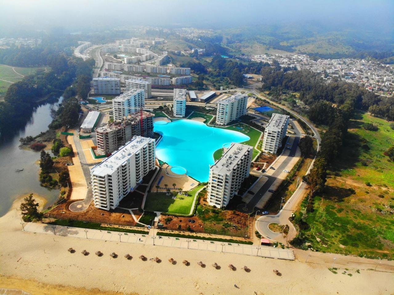 Papudo Laguna Vista Al Mar Y Piscina Kültér fotó